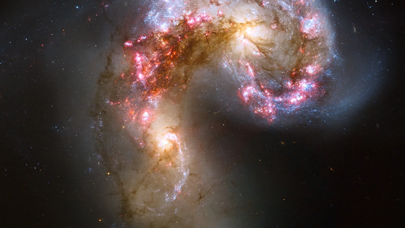 The Antennae colliding galaxies