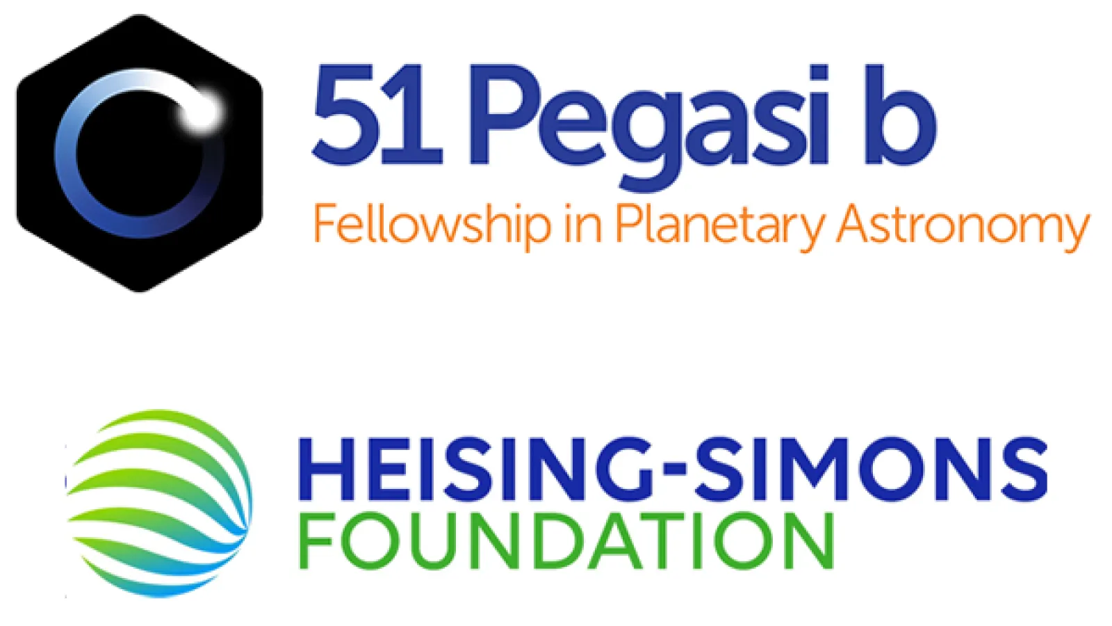 Logos for the 51 Pegasi b Fellowship and Heising-Simons Foundation