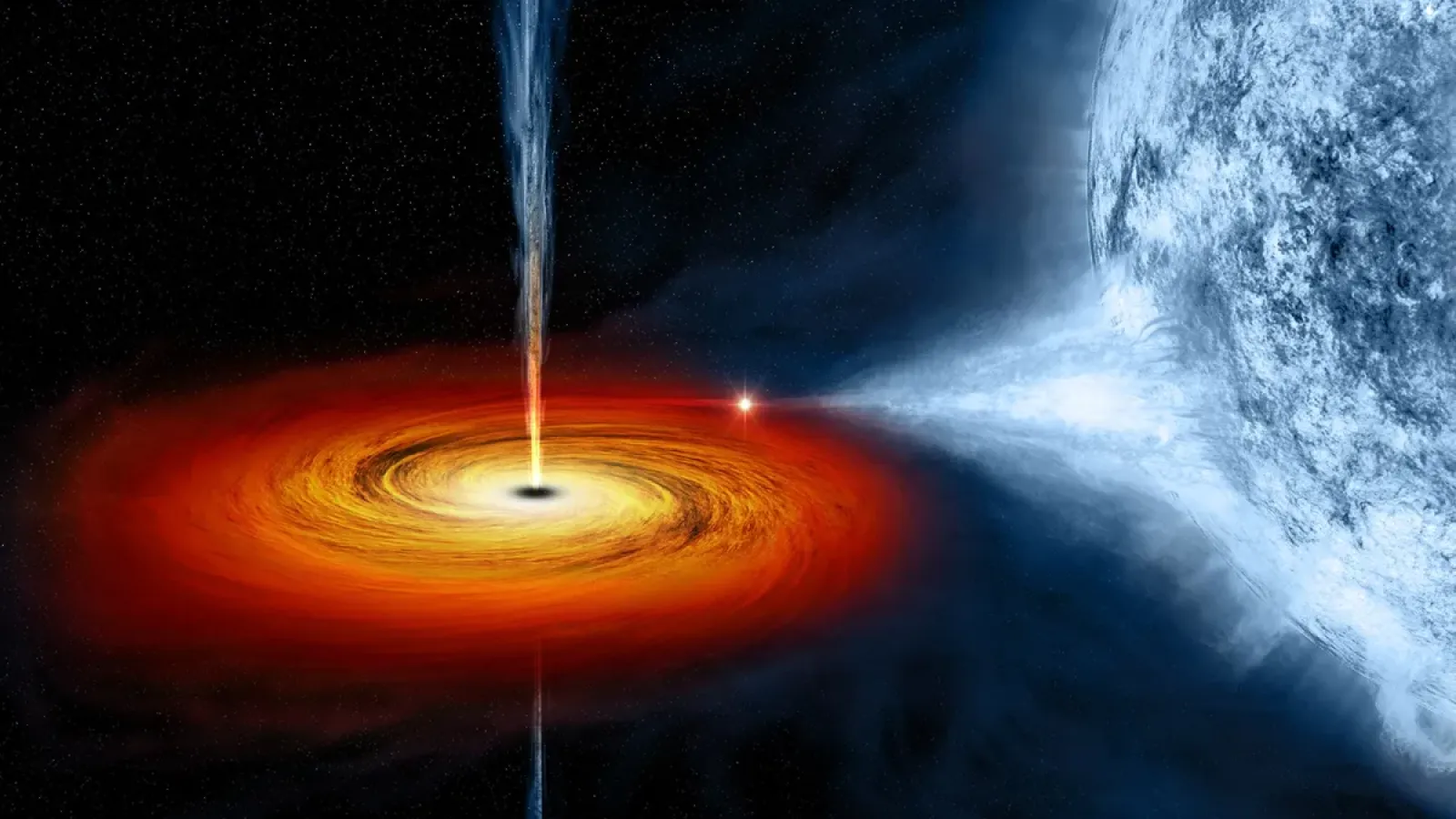 Material being pulled under the force of gravity into a black hole accretion disk