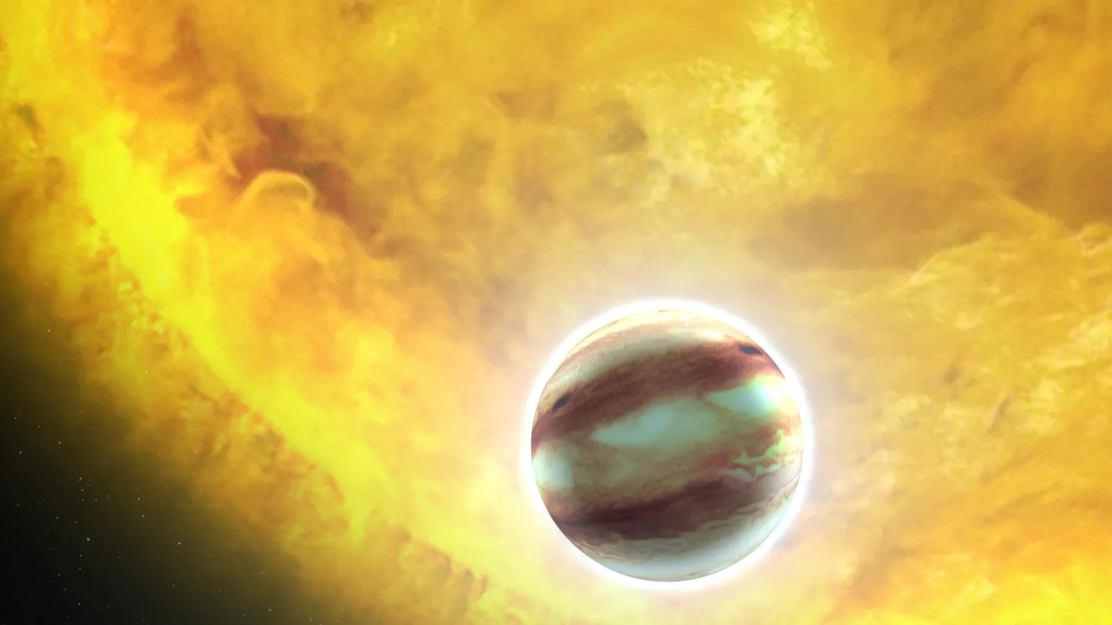 Hot Jupiter exoplanet HAT-P-7b (STScI/NASA/ESA)